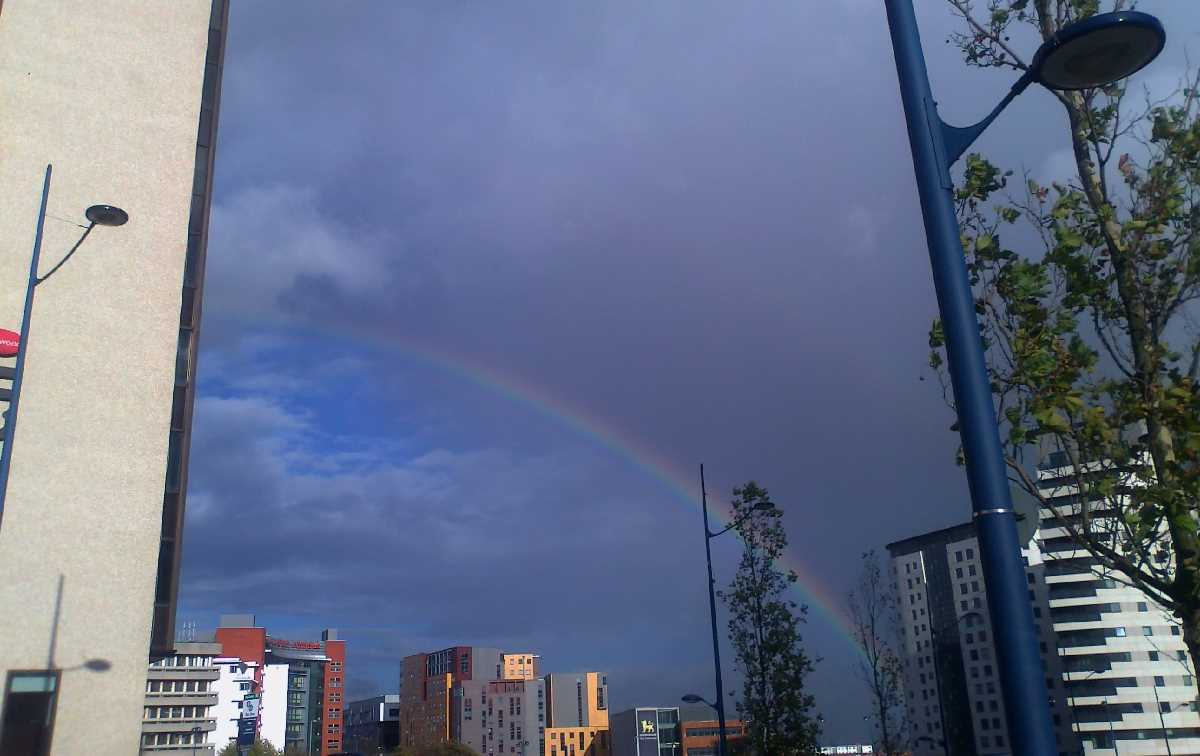 Rainbows over Exchange Square - 7th October 2011